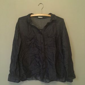 Cute Denim Button Up Shirt